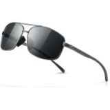 Sungait Men’s Polarized Rectangular Aviator Sunglasses for $6.39
