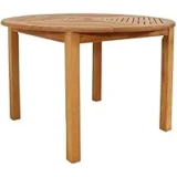 Sunnydaze 42-Inch Meranti Wood Round Outdoor Dining Table – Now $149.99