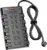 SUPERDANNY Surge Protector Power Strip with 12 Outlets and 4 USB Ports for $19.99