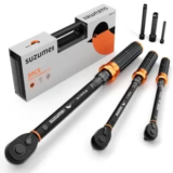 SUZUME 3-Piece 72-Teeth Dual-Direction Torque Wrench Set for $55