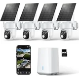 SV3C 2K Solar Powered Wireless Outdoor Security Camera System with 4 Cameras – $269.99 ($449.99 Original)