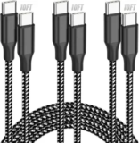 3-Pack SwaggWood 60W 10′ USB-C to USB-C Cables for $2.99