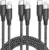 3-Pack SwaggWood 60W 10′ USB-C to USB-C Cables for $2.99