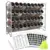 SWOMMOLY 4-Tier Spice Rack Organizer with 36 Square Jars – $25