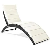 Tangkula Foldable Patio Lounge Chair Now $57.99