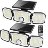 2-Pack Tanlark Outdoor Motion Sensor Solar Lights for $18