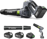 TaskStar Cordless Leaf Blower 550 CFM with 2x 4.0 Ah Batteries & Charger – $41.99 ($82.99 Value)