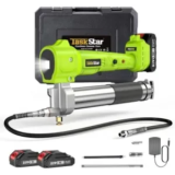 TaskStar Electric Grease Gun 10000PSI with 2 Batteries & Charger for $46