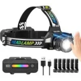 TDT MR-AG Rechargeable LED Headlamp for $11.99