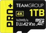 Teamgroup 1TB Pro+ microSDXC Class 10 Memory Card with SD Adapter for $119.99