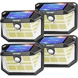 4-Pack TECKNET 231 LED Solar Motion Lights for $10.07