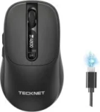 Tecknet 800mAh USB-C Wireless Mouse with LED Display for $8.99