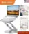 Telescopic Laptop Stand for 10-17″ Laptops – Silver, Sit-Stand Desk Riser – $108.53 ($166.97 Original)