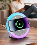 Tempospark Bluetooth Alarm Clock with White Noise & Wireless Charger – $14.99
