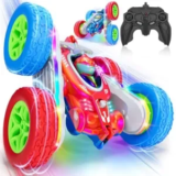 Terucle Remote Control Stunt Car with LED Lights (Red & Blue) – $9.89