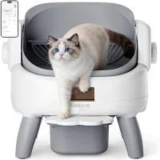 Thereye Automatic Open-Top Self-Cleaning Litter Box with Entry Step – $89.99 ($179.99 Original)