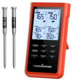 ThermoMaven X2 Wireless Meat Thermometer with 2 Probes for $40