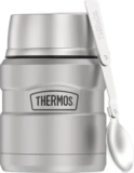 16oz Thermos Stainless King Food Jar with Folding Spoon (Matte Stainless Steel) – $19