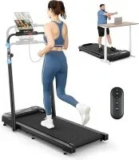 Therun 2-in-1 2.5HP Walking Pad with Handle Bar for $98.39