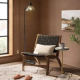 Threshold Smoked Glass Floor Lamp with Foot Switch for $45.99