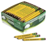 Ticonderoga Golf Pencils 72-Pack with Erasers for $6.94