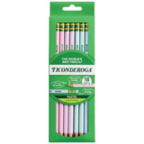 Ticonderoga Pre-Sharpened Wooden Pencils 18-Count in Pastel Colors for $4.49