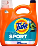 Tide Ultra Sport Liquid Laundry Detergent 94 Loads (132 fl oz) for $13