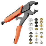 Tieoe 380-Piece Heavy Duty Snap Fastener Tool Kit $20