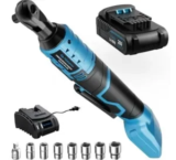 TILSWALL 20V Cordless Electric Ratchet Wrench Set for $50 – 63% Off
