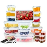 TINANA 52-Piece Food Storage Container Set with Airtight Lids – $24.99 ($50.00 Value)