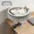 TNELTUEB 360° Rotating Clamp-On Cat Desk Hammock Bed (Grey) – $25