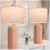 TOBUSA 23.5-inch Ceramic Table Lamps Set of 2 for $44.99