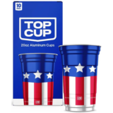 Top Cup Seasonal Aluminum Cups 20oz – 10 Count for $5.29