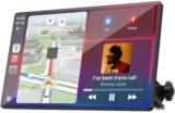 Topexplore 9″ Wireless CarPlay & Android Auto Screen w/ Bluetooth, Mirror Link – $56 ($90 MSRP)