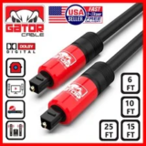 Toslink Optical Digital Audio Cable – 6ft Fiber Optic Cord for Dolby DTS Sound – $9.99