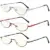 3-Pack TOVEEN Half Lens Reading Glasses with Blue Light Blocking for $11.99