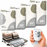 Travel Vacuum Bags with Pump – 15-Pack for $17.99
