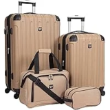 Travelers Club Midtown 4-Piece Hardside Luggage Set Now $66.93