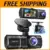 Triple Dash Camera with Loop Recording and Night Vision for $100.79