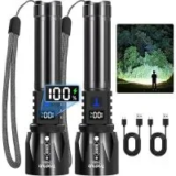 TrixHub TH003 700-Lumen Rechargeable Flashlight 2-Pack $17.86