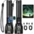 2-Pack TrixHub Zoomable Rechargeable LED Flashlights with LCD Display for $9.87