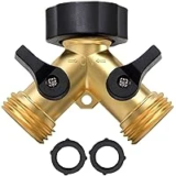 Twinkle Star 2-Way Garden Hose Splitter – Brass, $8.99 ($11 Off)