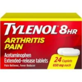 Tylenol 8-Hour Arthritis Pain Tablets 650mg (24-Count) for $1.74