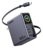 UGREEN Nexode Pro 160W Charger with Retractable Cable for $100