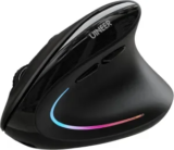 Uineer Wireless Bluetooth Rechargeable Vertical Ergonomic Mouse for $10.44