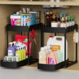 Ukeetap 2-Pack Under Sink Organizers for $17