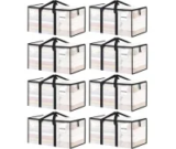 Ukeetap Extra Large Clear Clothes Storage Bins (8-Pack) with Lids for $27.99