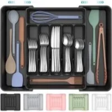 Ukeetap Extra Large Expandable Silverware Organizer Now $3.49