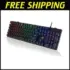Blue Switch Gaming Keyboard with Round Keycaps for $75.59