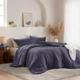 Ultra Soft Pinch Pleat Comforter Set for $23.99 – Multiple Colors Available